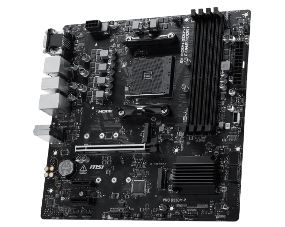 PLACA MAE AM4 MSI PRO B550M-P DDR4 VGA/HDMI/DISPLAYPORT