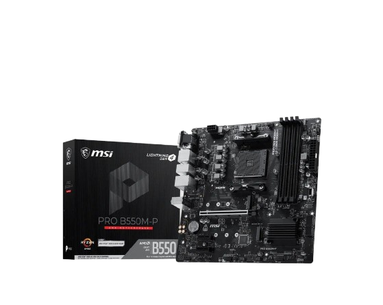 PLACA MAE AM4 MSI PRO B550M-P DDR4 VGA/HDMI/DISPLAYPORT