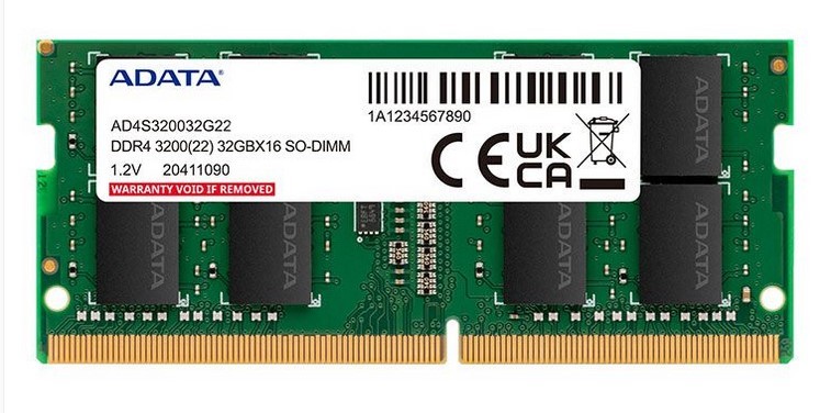 MEMORIA DDR4 P/ NOTEBOOK 16GB 3200MHZ ADATA