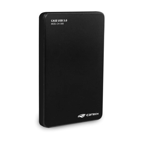 CASE P/ HD 2.5" C3TECH CH-300BK USB 3.0 PRETO