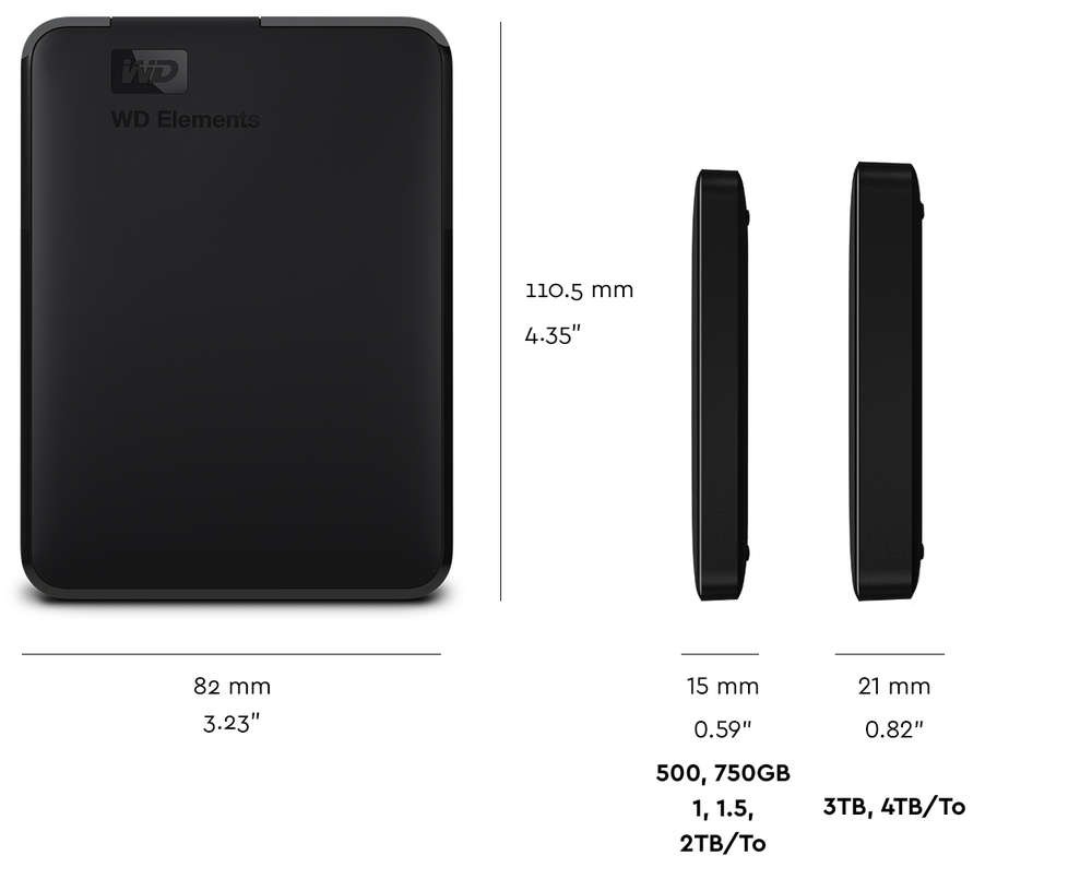 HD EXTERNO 2TERA WESTERN DIGITAL ELEMENTS USB 3.0