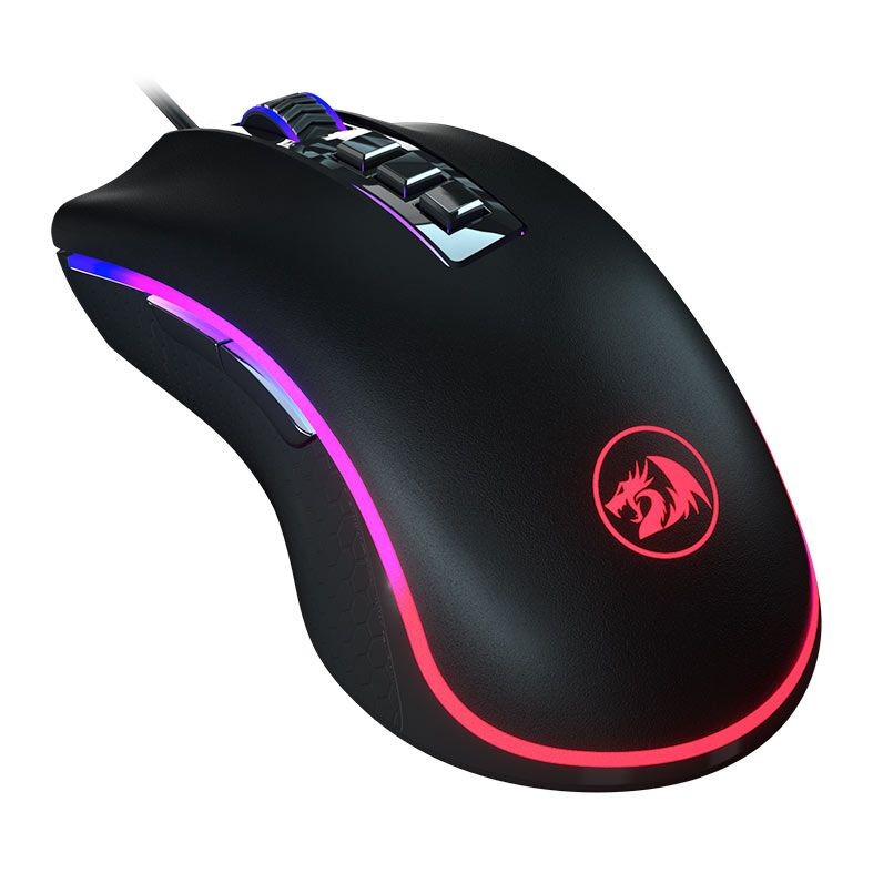 MOUSE USB GAMER REDRAGON COBRA 2 24000DPI 8 BOTOES RGB PRETO