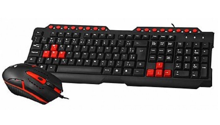 TECLADO E MOUSE C FIO GAMER C3TECH GK-20