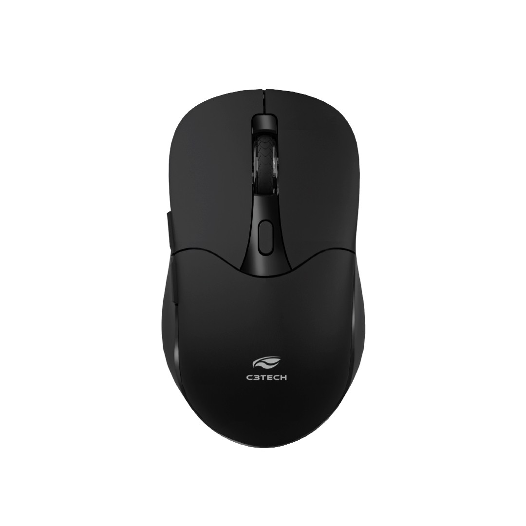 MOUSE SEM FIO RECARREGAVEL BLUETOOTH E RECEPTOR C3TECH M-BT60BK PRETO ...